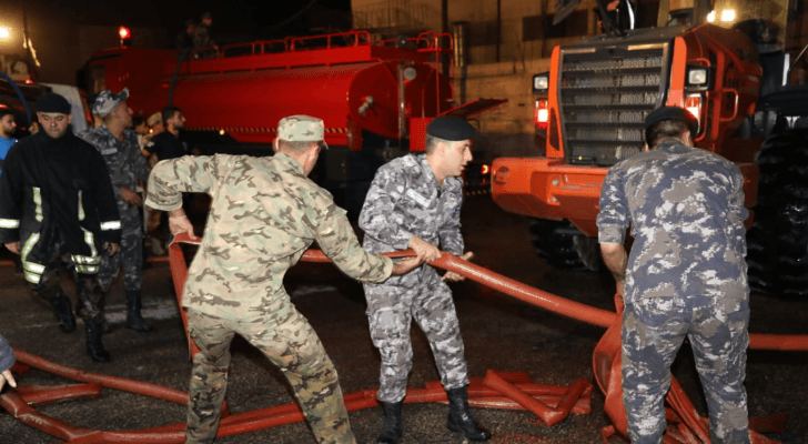 صورة من موقع الحريق