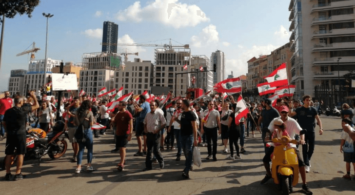 المظاهرات في لبنان