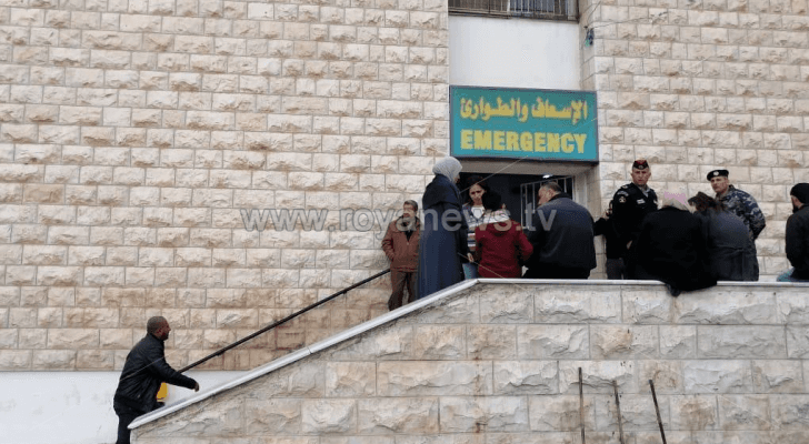 من امام مستشفى الأميرة هيا في عجلون
