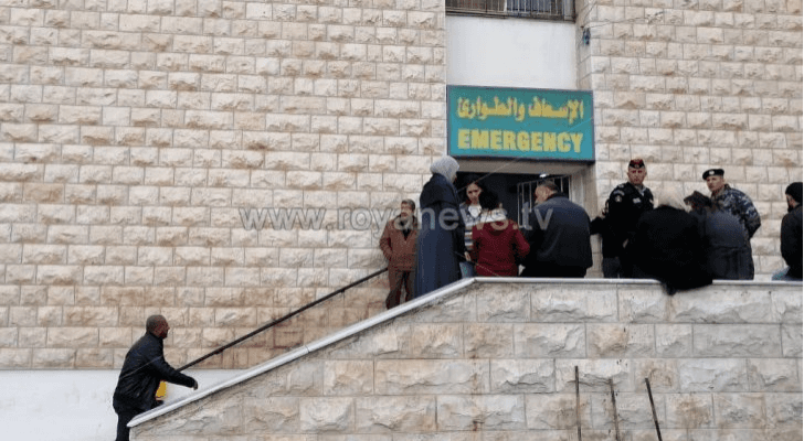 الصورة من امام مستشفى الأميرة هيا في عجلون