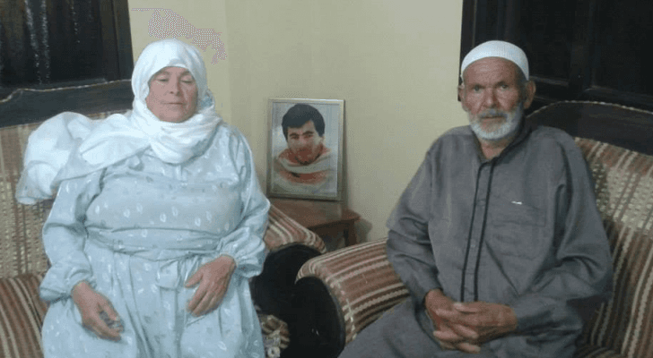 والدا الشهيد الفلسطيني يحيى عياش