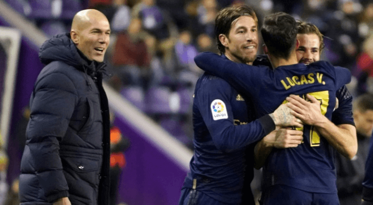لاعبو مدريد وزيدان