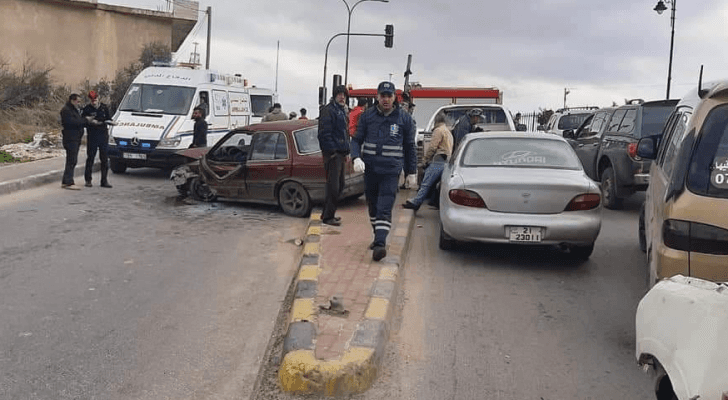 جانب من منطقة وقوع الحادث