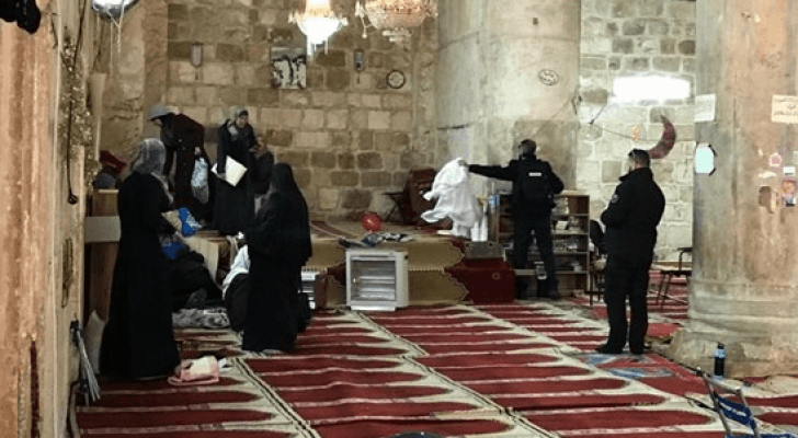 الاحتلال يقتحم مصلى باب الرحمة