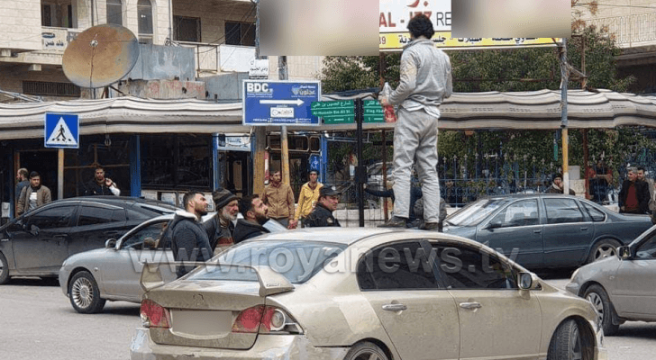 الشاب الذي حاول احراق نفسه
