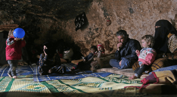 ملجأ للنازحين في شمال غرب سوريا