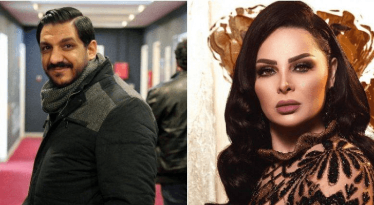 الفنانة ديانا كرزون والاعلامي معاذ العمري