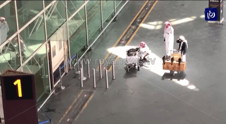 الصورة من مطار الملكة علياء