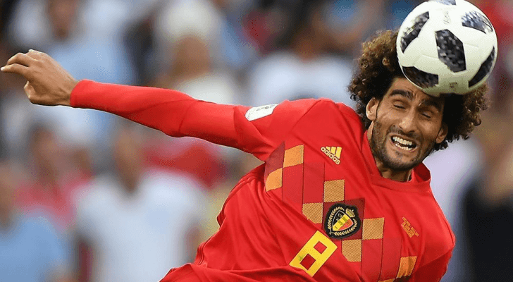 إصابة اللاعب البلجيكي مروان فيلايني بفيروس كورونا