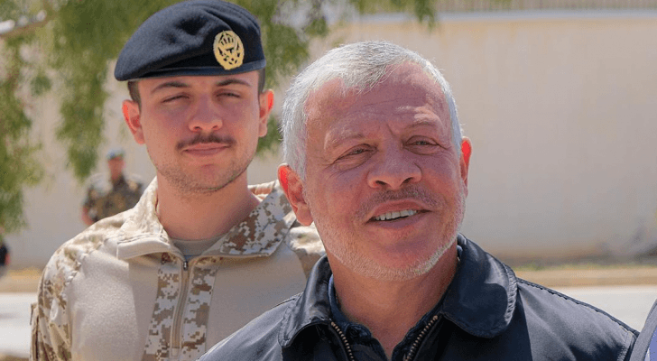 جلالة الملك برفقة ولي العهد