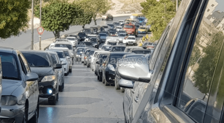 ازمة سير في العاصمة عمان - ارشيفية