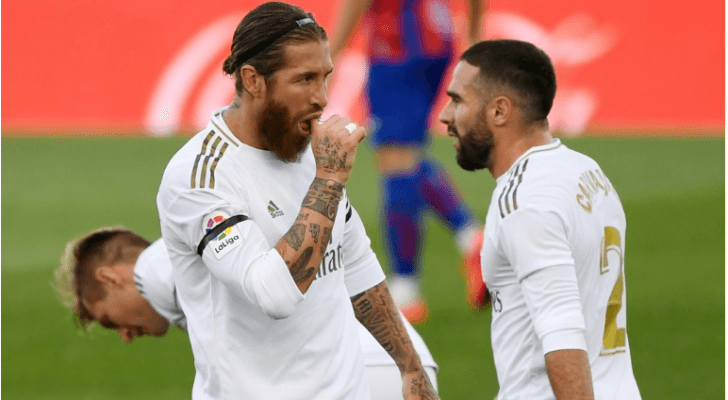 ريال يرد على برشلونة في شوط واحد