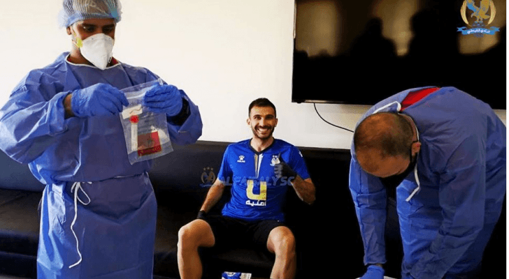 لاعبو الفيصلي والرمثا يخضعون لفحص كورونا