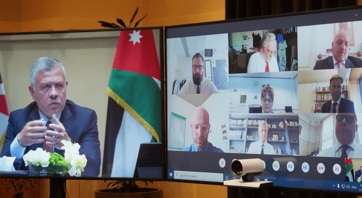 الملك يجتمع مع رئيسي وأعضاء لجنتي الشؤون الخارجية والدفاع في العموم البريطاني