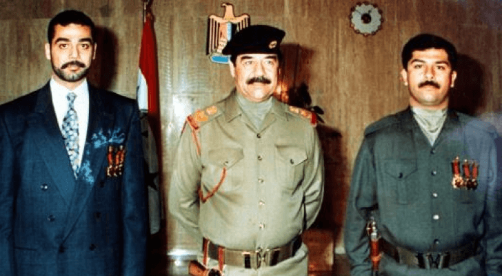 صدام حسين ونجلي قصي وعدي