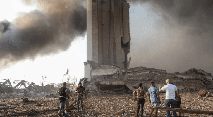 صورة من موقع الانفجار
