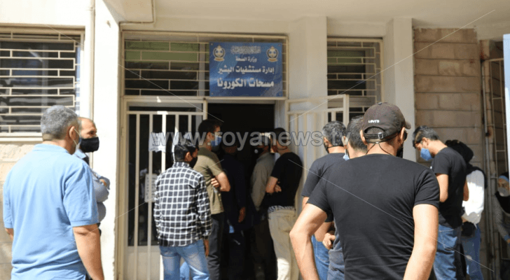قسم مسحات كورونا في متسشفى البشير