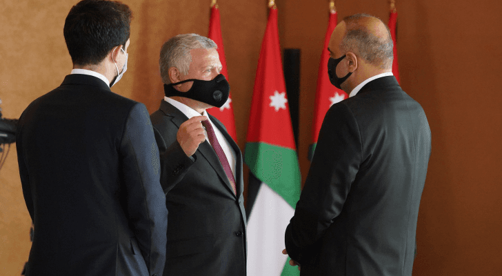 جلالة الملك وسمو ولي العهد ورئيس الوزراء