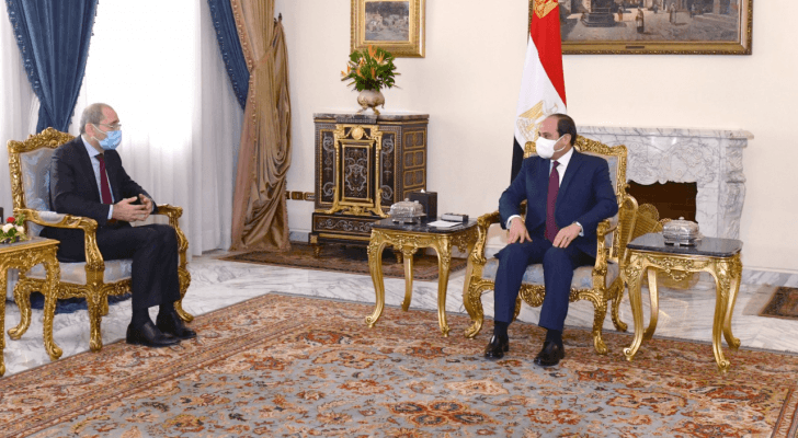الرئيس المصري عبدالفتاح السيسي يستقبل نائب رئيس الوزراء وزير الخارجية وشؤون المغتربين أيمن الصفدي