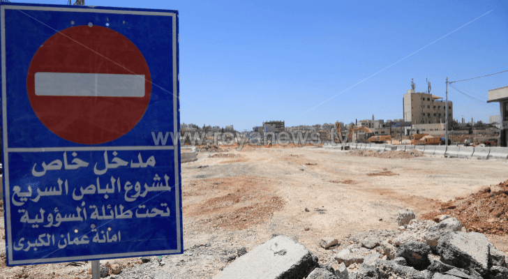 الصورة من مشروع الباص السريع - ارشيفية