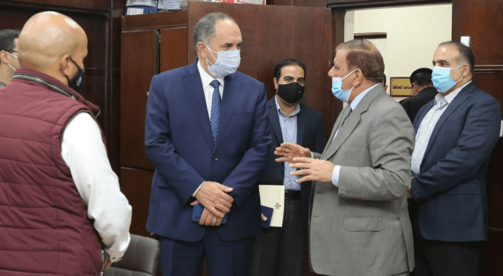 جانب من اجتماع وزير الداخلية المكلف بسام التلهوني