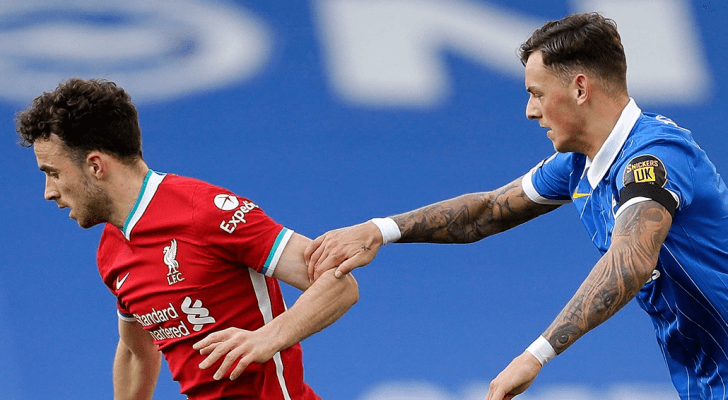 برايتون يفرض التعادل على ليفربول في الدوري الانجليزي