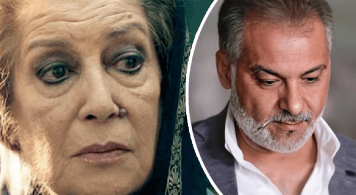 المرحوم حاتم علي والفنانة منى واصف
