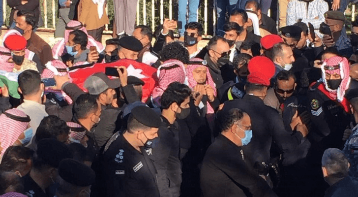 تشيع جثمان المجالي في مسقط رأسه بالكرك