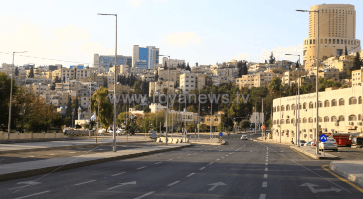 العاصمة عمان خلال الحظر الشامل