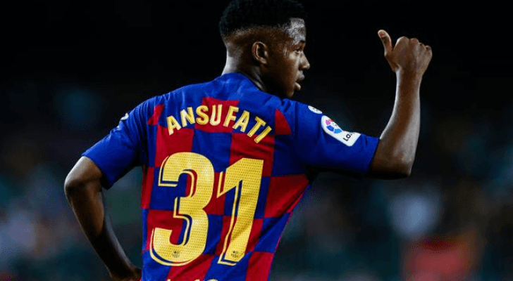 أنسو فاتي لاعب برشلونة