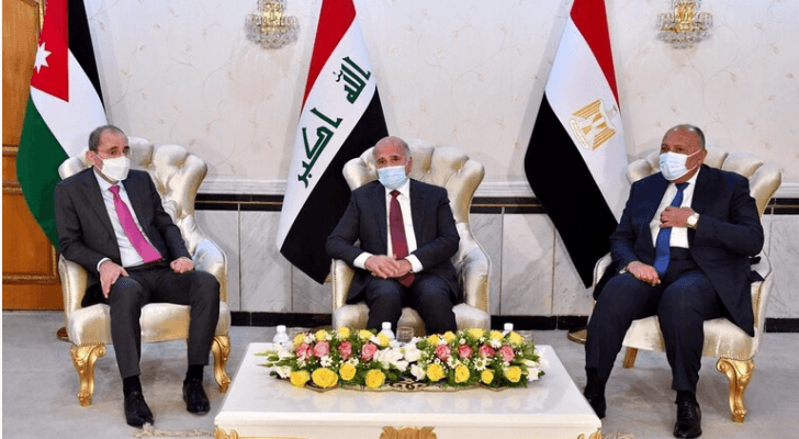 وزراء خارجية الأردن والعراق ومصر
