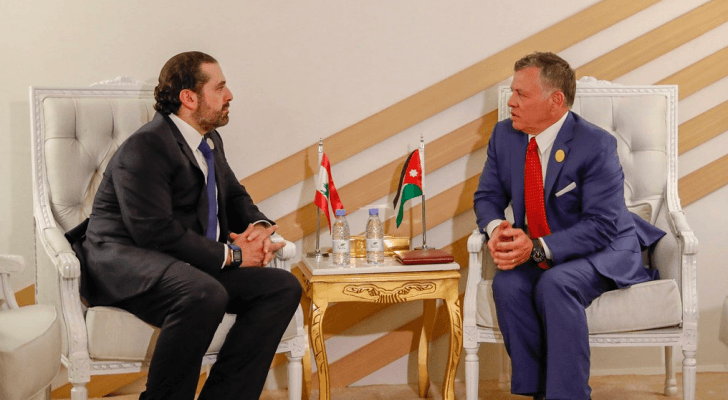 الملك عبدالله الثاني ورئيس الوزراء اللبناني المكلف سعد الحريري - أرشيف