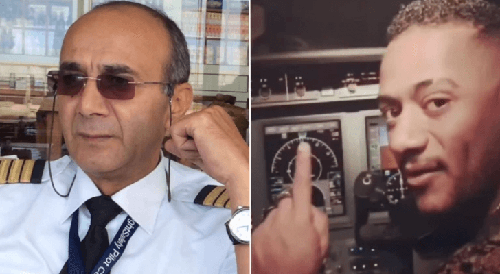 محمد رمضان والكابتن الطيار أشرف أبو اليسر