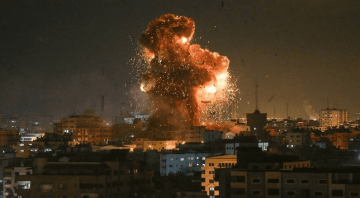 الاحتلال الاسرائيلي يقصف غزة - الصورة ارشيفية