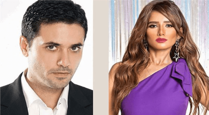 الفنانة زينة وأحمد عز