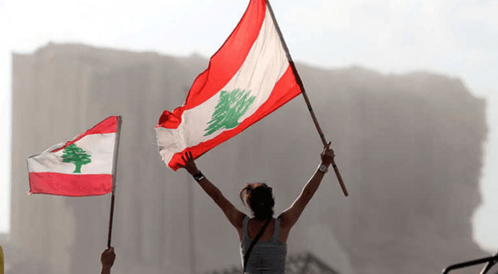 من التظاهرات في العاصمة اللبنانية بيروت