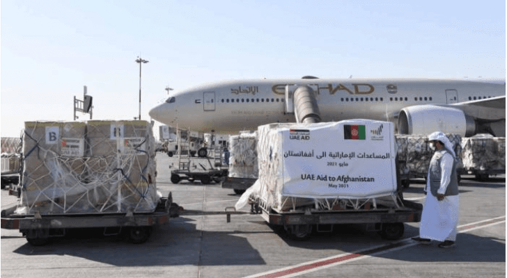 طائرة مساعدات إماراتية لأفغانستان