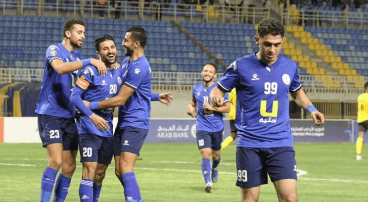 الرمثا يمطر شباك الحسين اربد برباعية