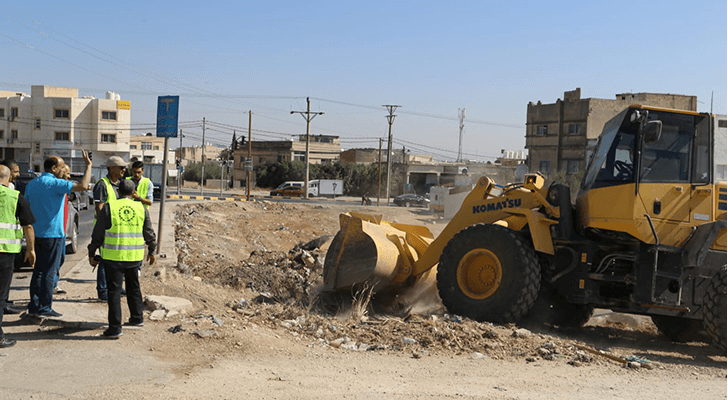 حملة النظافة في محافظة اربد