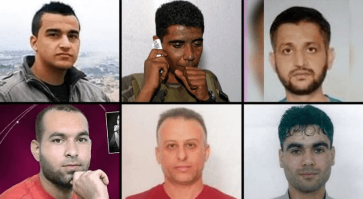 تمديد توقيف أسرى جلبوع الستة