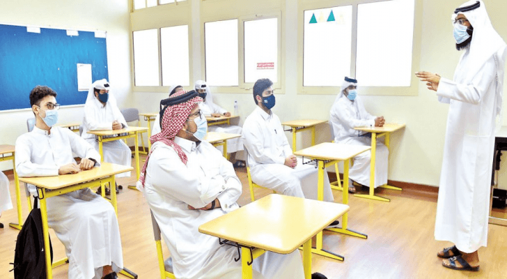 من داخل إحدى الغرف الصفية في قطر