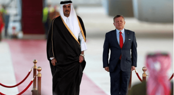 الملك عبدالله الثاني والشيخ تميم بن حمد - ارشيفية