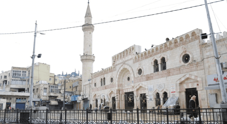 المسجد الحسيني في وسط البلد بالعاصمة عمان - ارشيفية