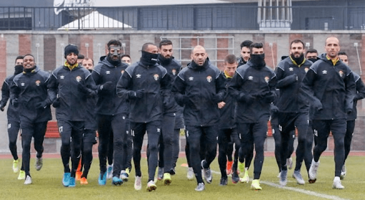 النشامى يتدربون في عاصمة بيلاروسيا مينسك