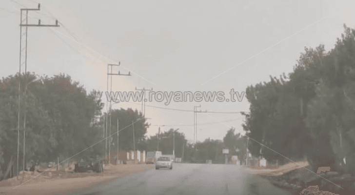 من الأمطار في بلدة الطرة