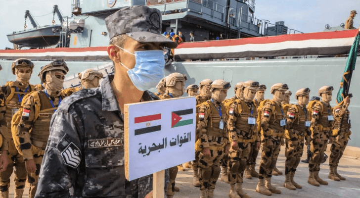 القوات المصرية المشاركة في تمرين العقبة 6