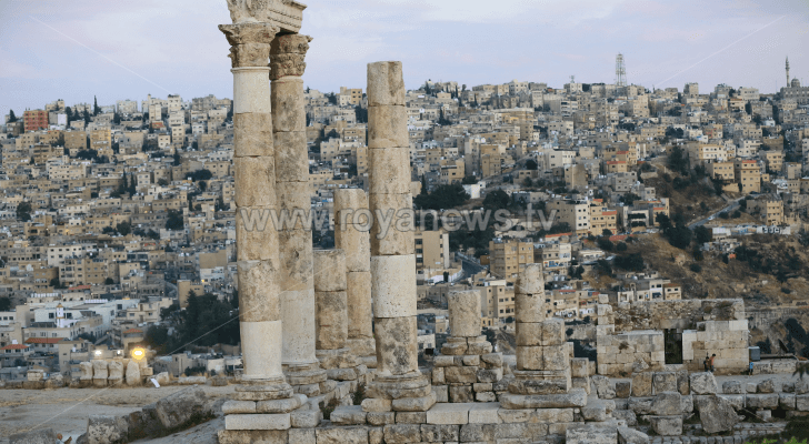 جبل القلعة في العاصمة عمان - ارشيفية