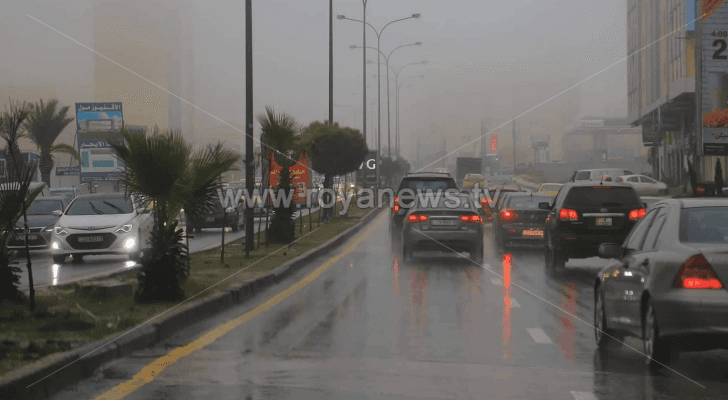 الامطار في العاصمة عمان
