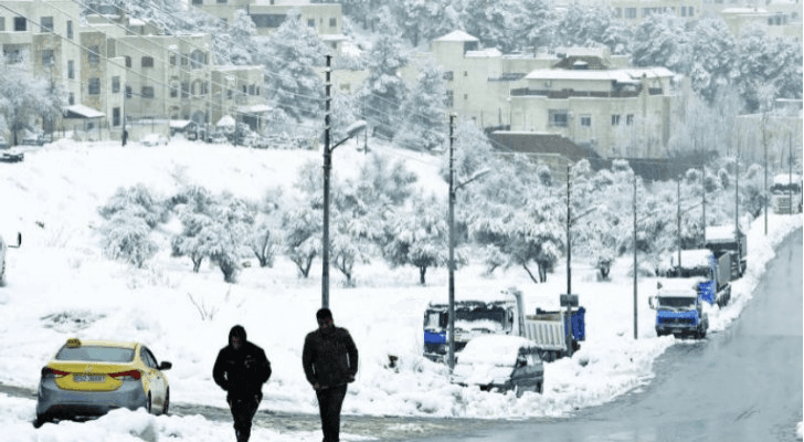 ثلوج في العاصمة عمان - ارشيفية