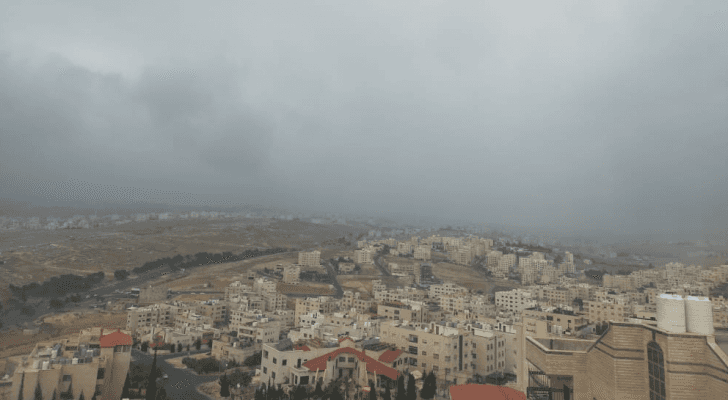 أجواء غائمة في العاصمة عمان